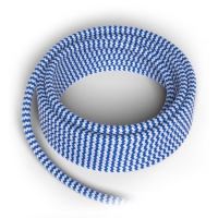 Calex Textielsnoer blauw wit 150cm (Calex)  LCA00232