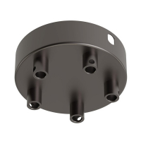 Calex plafondkap geschikt voor 5 snoeren (parel zwart)  LCA00208