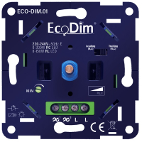 EcoDim Led dimmer inbouw 0-300W | Fase aan- en afsnijding (RLC) | EcoDim DIM.01  LEC00002