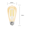 Gledopto Zigbee Led Lamp | E27 | Edison ST64 | White Ambiance | Goud | 7W | Gledopto  LDR07240 - 2