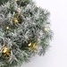 Kerstkrans Ø 45 cm | Norton | Besneeuwd | 20 lampjes op batterijen | Black Box Trees