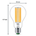 Philips LED lamp | Ultra Efficient | E27 | Peer | Filament | 4000K | 5.2W (75W)