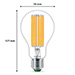 Philips LED lamp | Ultra Efficient | E27 | Peer | Filament | 3000K | 7.3W (100W)