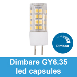 Dimbare GY6.35 led capsules