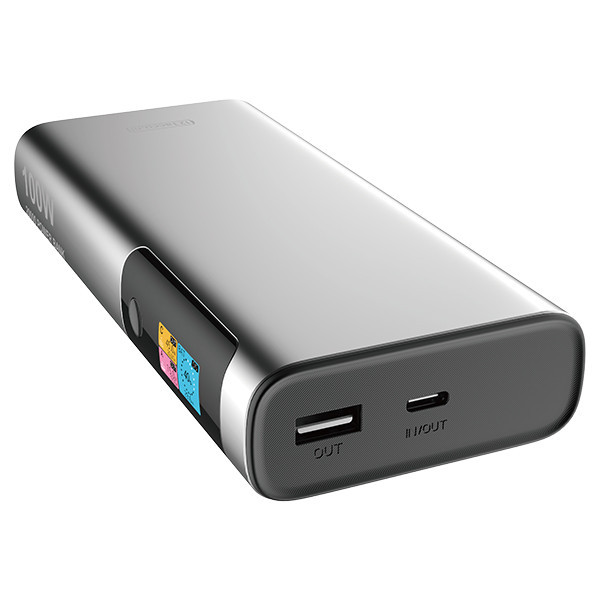 123accu Laptop Powerbank met snelladen zilver (100W, 20000 mAh) ADR00366 - 1