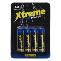 123accu Xtreme Power AA / FR6 batterij 4 stuks  ADR00063