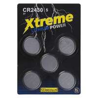 123accu Xtreme Power CR2430 knoopcel batterij 5 stuks  ADR00065