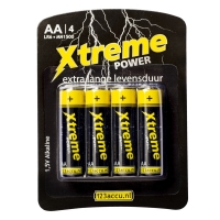 123accu Xtreme Power |&nbsp;AA batterij 4 stuks