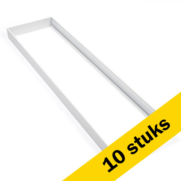 123led Aanbieding: 10x Led paneel opbouwframe 30x120 | Wit  LDR08690 - 1