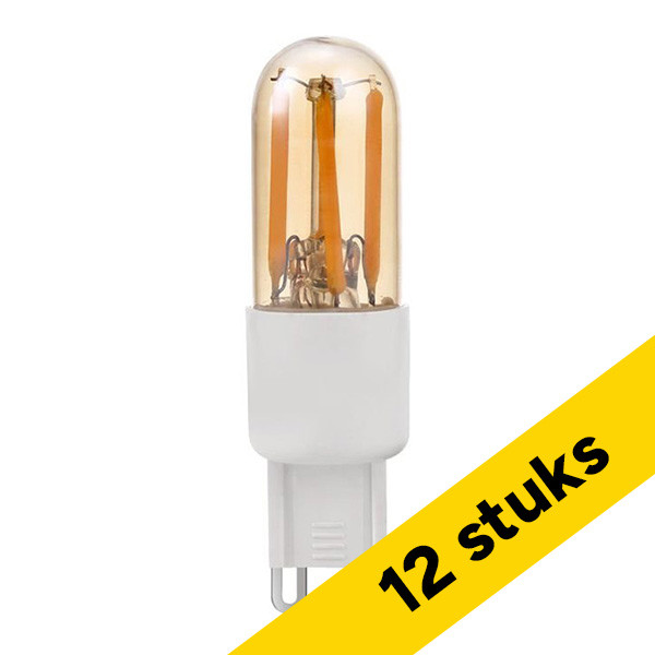 Aanbieding: 12x 123led G9 LED capsule | Filament | Goud | 2200K | Dimbaar | 3W (24W) LDR02861 - 1