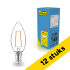 Aanbieding: 12x 123led LED lamp E14 | Kaars C35 | Filament | 2700K | 2.5W (25W) LDR02920 - 1