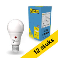 Aanbieding: 12x 123led LED lamp E27 | Peer A60 | Mat | Daglichtsensor | 2700K | 8W (60W) LDR02857
