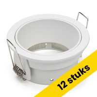 Aanbieding: 12x Inbouwarmatuur GU10 | Rond | incl. fitting | IP65 | Wit LDR02914