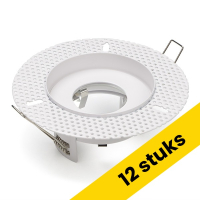 Aanbieding: 12x Inbouwarmatuur GU10 | Trimless | Rond | incl. fitting | IP65 | Wit LDR02880