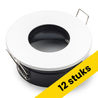 Aanbieding: 12x Led inbouwarmatuur | Rond | Wit | GU10 fitting | Ø 68 mm | IP65 LDR02887