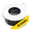Aanbieding: 12x Led inbouwarmatuur | Rond | Wit | GU10 fitting | Ø 68 mm | IP65 LDR02887 - 1