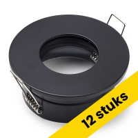 Aanbieding: 12x Led inbouwarmatuur | Rond | Zwart | GU10 fitting | Ø 68 mm | IP65 LDR02889