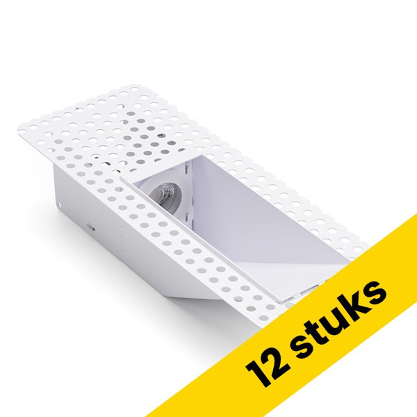 Aanbieding: 12x Steplight GU10 | Trimless | incl. fitting | IP20 | Wit LDR02895 - 1