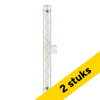 Aanbieding: 2x  123led LED buislamp | S14d | Filament | 30 cm | 2200K | Dimbaar | 2.8W (16W) LDR09401 - 1