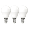 Aanbieding: 3x 123led E14 led-lamp kogel mat 4.2W (45W)