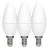 Aanbieding: 3x 123led LED lamp E14 | Kaars C35 | Mat | 2700K | 5.5W (40W)