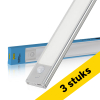 Aanbieding: 3x Led kastverlichting 40 cm | Beweginggsensor | 3000-4000-6500K | Zilver LDR02185 - 1