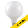 Aanbieding: 4x 123led LED lamp E27 | Globe G125 | Mat | 2500K | Dimbaar | 6W (45W) LDR09176 - 1
