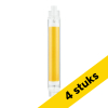 Aanbieding: 4x 123led LED lamp R7s | Staaflamp | 118 mm | 3000K | COB | Dimbaar | 9W (75W) LDR09517 - 1