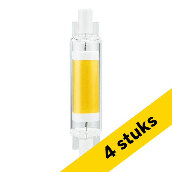 Aanbieding: 4x 123led LED lamp R7s | Staaflamp | 78 mm | 3000K | COB | Dimbaar | 4W (40W) LDR09513 - 1
