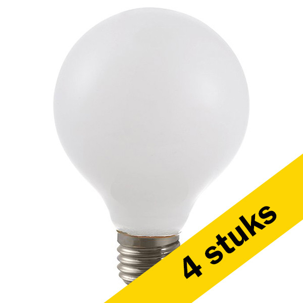 123led Aanbieding: 4x 23led LED lamp E27 | Globe G80 | Mat | 2500K | Dimbaar | 4W (30W)  LDR09150 - 1