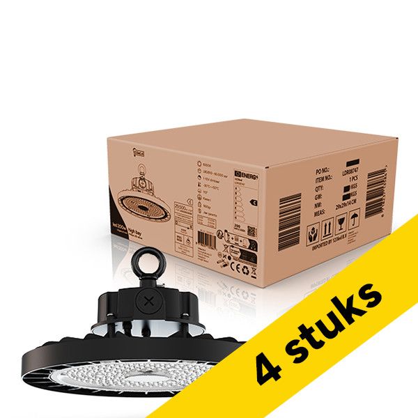 Aanbieding: 4x LED High Bay 200W | 4000K | 29.500 lumen |  110° | Dimbaar | IP65 | Philips driver LDR08746 - 1