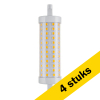 Aanbieding: 4x LED lamp R7S | Staaflamp | 118mm | 3000K | Dimbaar | 12.5W (100W) LDR06429 - 1