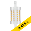 Aanbieding: 4x LED lamp R7S | Staaflamp | 78mm | 3000K | Dimbaar | 8W (69W) LDR06426 - 1