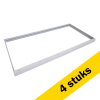Aanbieding: 4x Opbouwframe voor led paneel 60x120 cm incl. schroeven (5cm hoog, wit) LDR03361 - 1
