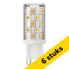 Aanbieding: 6x 123led G9 LED capsule | Dim to Warm | SMD | Helder | 2200-3000K | 4W (33W) LDR09359 - 1