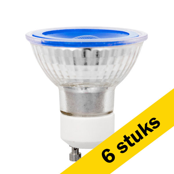 Aanbieding: 6x 123led GU10 LED spot | Blauw | Dimbaar | 5W LDR01302 - 1