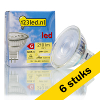 123led Aanbieding: 6x 123led GU5.3 LED spot | 2700K | 3W (25W)  LDR01643