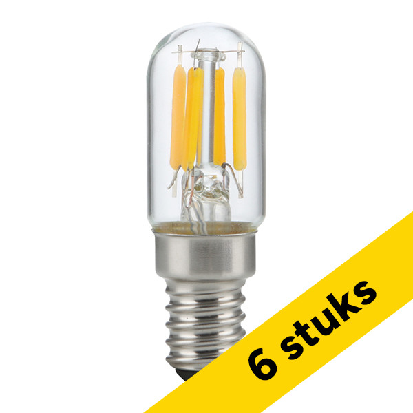 Aanbieding: 6x 123led LED lamp E14 | Buis T20 | Filament | Helder | 2500K | Dimbaar | 3W (22W) LDR09481 - 1