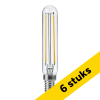 Aanbieding: 6x 123led LED lamp E14 | Buis T20 | Filament | Helder | 2500K | Dimbaar | 4W (30W) LDR09353 - 1