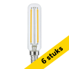 Aanbieding: 6x 123led LED lamp E14 | Buis T25 | Filament | Helder | 2200K | Dimbaar | 4W (27W) LDR09355 - 1