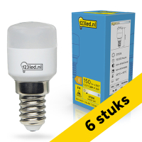 Aanbieding: 6x 123led LED lamp E14 | Buis T26 | Mat | 2700K | 1.3W (16W) LDR02367