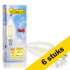 Aanbieding: 6x 123led LED lamp E14 | Kaars B35 | Filament | Helder | 2700K | Dimbaar | 2.8W (25W) LDR01605 - 1
