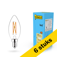 Aanbieding: 6x 123led LED lamp E14 | Kaars C35 | Dim to Warm | Filament | 2200-2700K | Dimbaar | 2.5W (25W) LDR02069