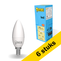123led Aanbieding: 6x 123led LED lamp E14 | Kaars C35 | Mat | 2700K | 2.5W (25W)  LDR01851