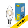 Aanbieding: 6x 123led LED lamp E14 | Kaars C35 | Vlameffect | 1800K | 1.5W (3W) LDR02249 - 1