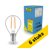 Aanbieding: 6x 123led LED lamp E14 | Kogel G45 | Filament | 2700K | 2.5W (25W)