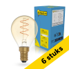 Aanbieding: 6x 123led LED lamp E14 | Kogel G45 | Filament | Goud | 1800K | Dimbaar | 2.5W (15W) LDR02227 - 1