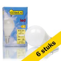 123led Aanbieding: 6x 123led LED lamp E14 | Kogel P45 | Mat | 2700K | 4.2W (45W)  LDR01635