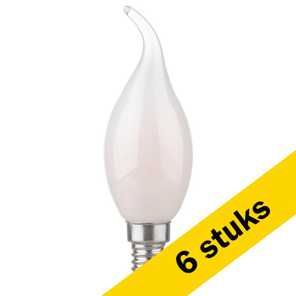 Aanbieding: 6x 123led LED lamp E14 | Sierkaars C35T | Mat | 2700K | Dimbaar | 4.7W (40W) LDR09451 - 1
