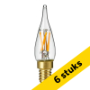Aanbieding: 6x 123led LED lamp E14 | Sierkaars C35 | Filament | Helder | 1900K | Dimbaar | 1.5W (9W) LDR09283 - 1